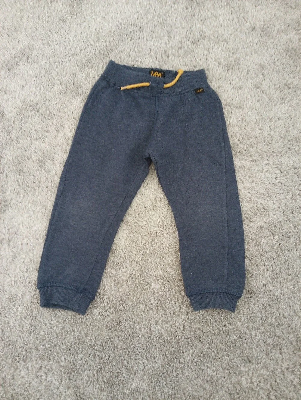 Lee Boys Three-Piece Hoodie, Tee & Joggers - Navy, Mustard & White - Size 2T